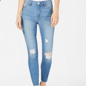 Kendall + Kylie Push Up Pre Distressed Jeans